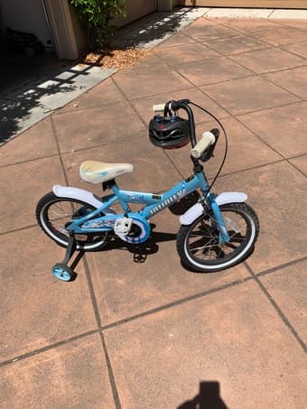 Child bike and child helmet, 15$ OBO 2