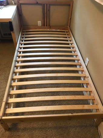 Twin bed and mattress 2