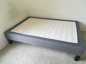 Queen size bed with mattress & base 3