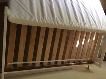 Ikea child bed frame+rails+mattress+mattress cover 3