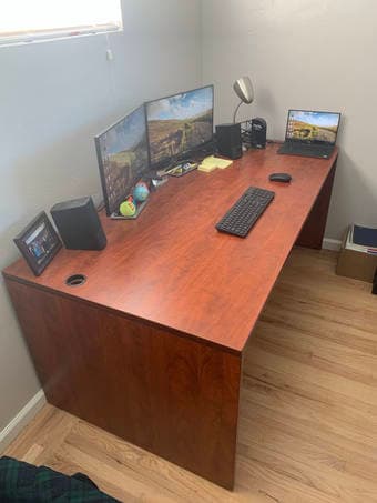 Huge Desk + Rolling Desk/Office Chair 2