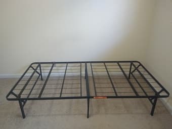 Mainstays High Profile Foldable Steel 14" Bed Frame 1