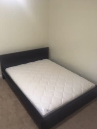 King size bed frame+mattress 1