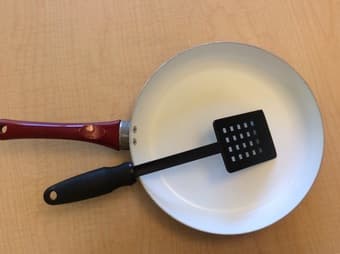 Frying pan with turner 1