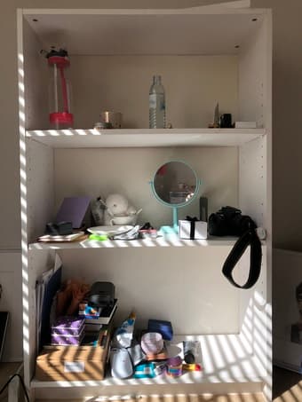 White bookshelf 1