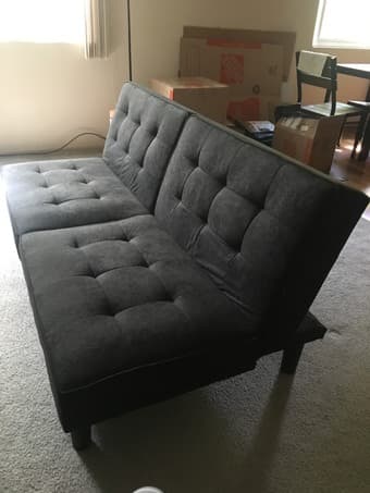 Black futon, like new condition 1