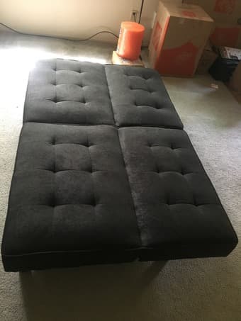 Black futon, like new condition 3
