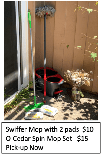Moving Sales -- Cleaning stuff 1