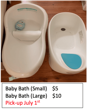 Moving Sales -- Baby Stuff 1