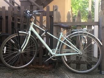 Schwinn Hybrid Bike w/ Helmet, U-Lock & Lights 1