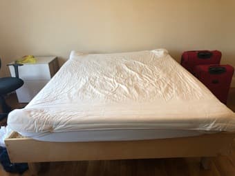 Custom platform bed and foam mattress - Queen Size 2