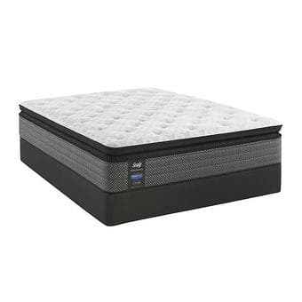 Sealy Queen pillowtop mattress/foundation/bedframe-$550 OBO 1