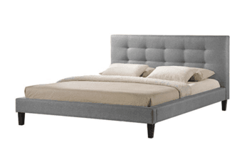 Fancy upholstered queen bed frame 1