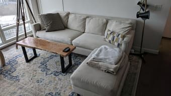 MOVING SALE - Sofa, Bed, Mattress, Dining Table w/ Chairs, TV Table 2