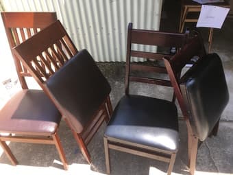 folding wooden dinner table chairs 1