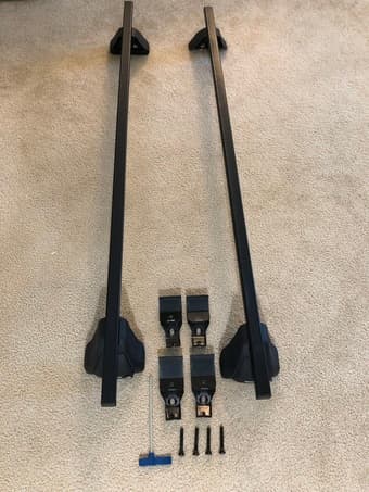 Rhino-Rack 2500 Series Roof Rack with Euro Square Crossbars - 54" Long 2