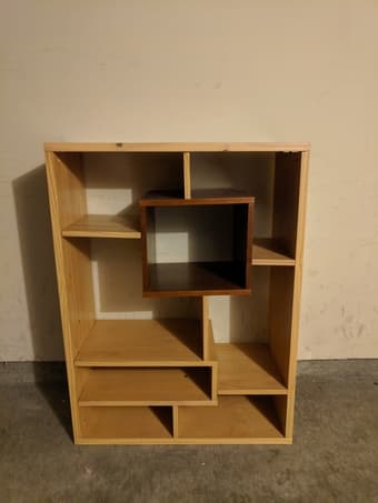 Geometric bookshelf 1