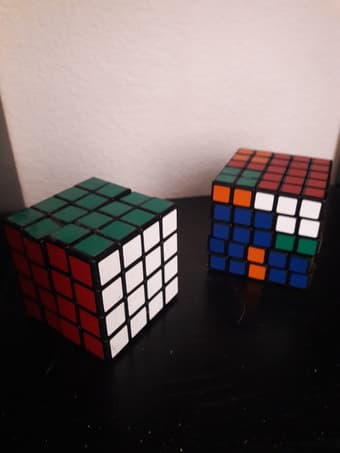 Rubik's cubes 4 by 4 and 5 by 5 1