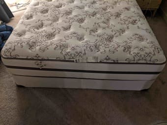 Queen mattress and box spring (originally $1,300) 2