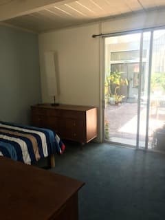 Avail 8/1 furn room w/private patio entrance 3