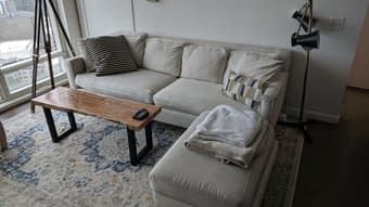 MOVING SALE - Sofa, Bed, Mattress, Dining Table w/ Chairs, TV Table 3