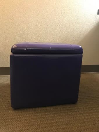 Cute Purple Storage Ottoman 1