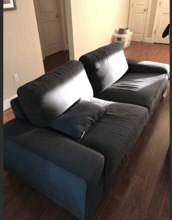 Kivik sofa, black couch 3
