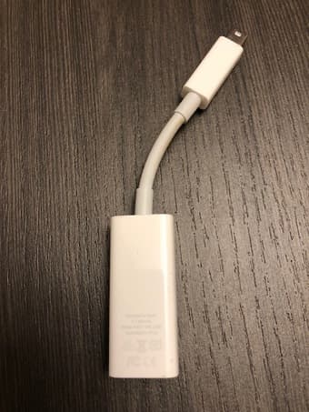 Network and video connectors for Apple laptop 3