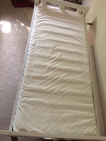 Ikea child bed frame+rails+mattress+mattress cover (must go ASAP) 2