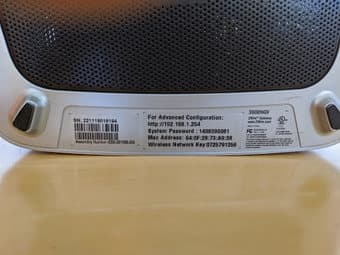 2Wire Gateway 3600HGV Modem/Router 3