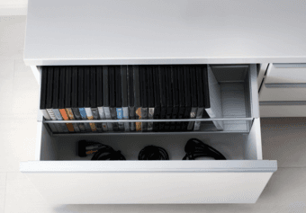 Sleek TV stand with lots of storage 2