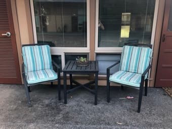 Moving sale (bed frame, couch, patio, tv stand etc) 3