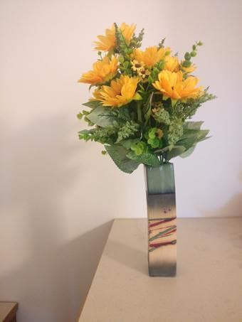 Handmade pottery flower vase 1