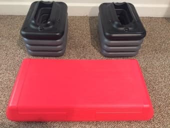 The Step Original Aerobic Platform plus risers 2
