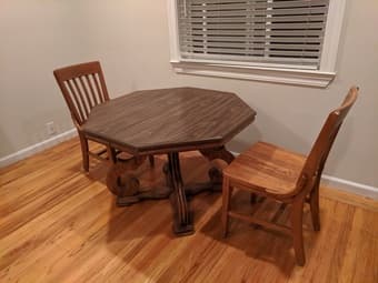 Wooden dining table 2