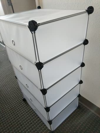 Opaque bathroom/closet organizer 2
