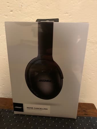 Bose noise cancelling wireless headphones in sealed box OBO 1
