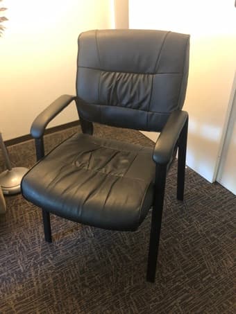 Leather desk chair 1