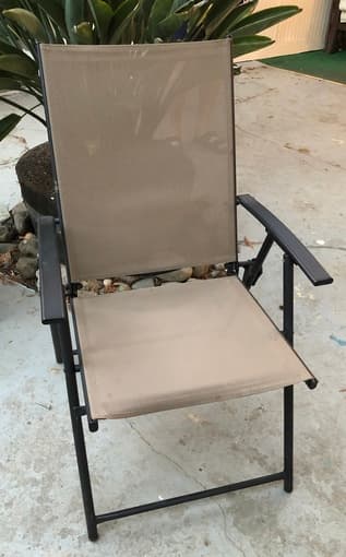 Outdoor good quality comfy arm-chairs (x2) 2