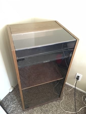 Technics record player cabinet 1