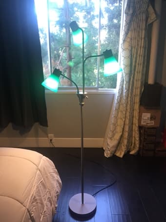 Multi-head Floor Lamp with Energy Efficient Light Bulb 1