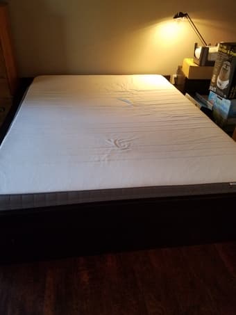 Ikea Morgedal queen bed mattress 1