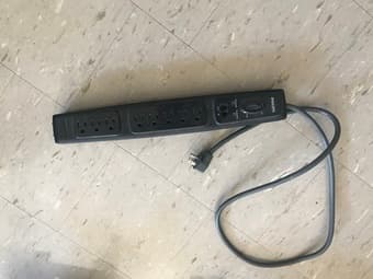 Desk lamp and surge protector 2