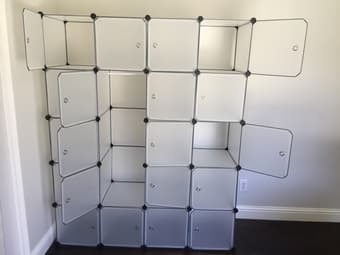 Cube Storage, Curtains, Mirror 2