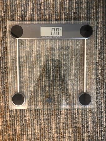 High Precision Digital Bathroom Scale (400lbs/180kg, tempered glass) 1