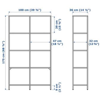 Ikea VITTSJÖ shelf 3