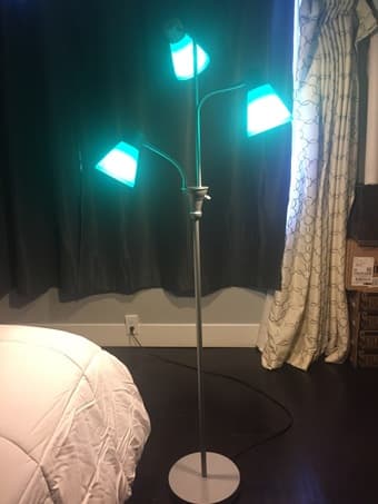 Multi-head Floor Lamp with Energy Efficient Light Bulb - $10 2