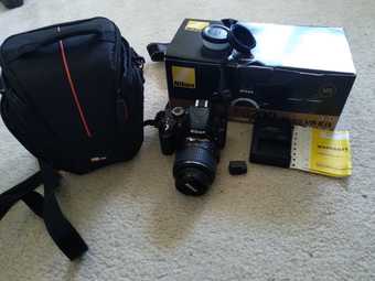 Nikon D3200+18-55mm Lens+wireless adapter+battery grip+case-Palo Alto 1