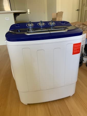 Portable Compact Mini Twin Tub Washing Machine with FREE drying rack 1