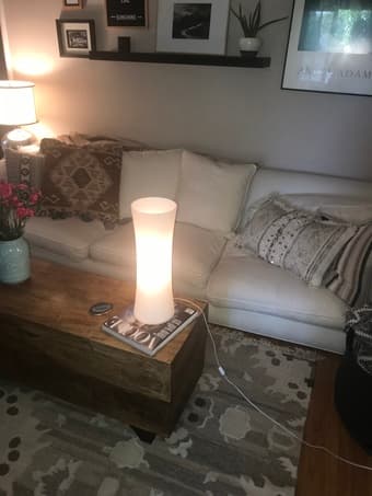 Pottery Barn Modern Glass Lamp 1